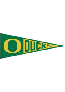 Green Oregon Ducks Wool Pennant