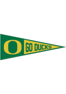 Green Oregon Ducks Slogan Wool Pennant