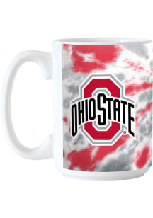 Red Ohio State Buckeyes 15 OZ Tie Dye Mug