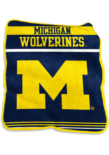 Yellow Michigan Wolverines Gameday Raschel Blanket