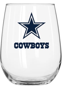 Dallas Cowboys Vibrant 16oz Stemless Wine Glass