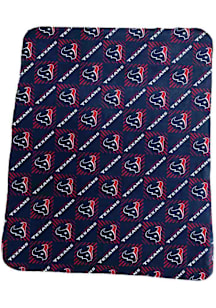 Houston Texans Repeating Pattern Fleece Blanket - Red