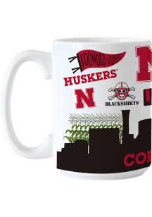 Red Nebraska Cornhuskers 15oz Native Mug