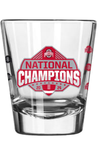 White Ohio State Buckeyes 2024 Football National Champions 2oz Shot Glass