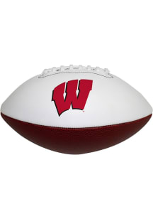 Cardinal Wisconsin Badgers Full Size Autograph Autograph Football