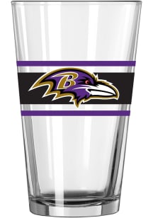 Baltimore Ravens 16oz Stripe Pint Glass