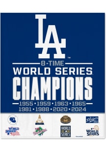 Los Angeles Dodgers 2024 World Series Champions Winning Image Fleece Blanket - Blue
