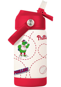 Philadelphia Phillies 12oz Mascot Kids Stainless Steel Bottle - Red