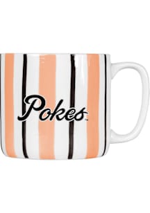 Oklahoma State Cowboys 16oz Brushstroke Stripe Ceramic Mug - White