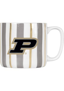 Purdue Boilermakers 16oz Brushstroke Stripe Ceramic Mug - White