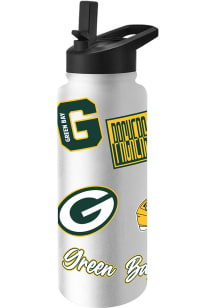 Green Bay Packers 34oz Dream Weave Stainless Steel Bottle - White