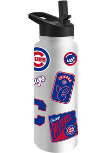 Chicago Cubs 34oz Dream Weave Stainless Steel Bottle - White