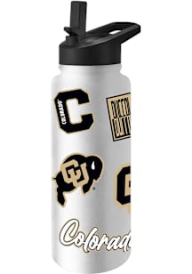 Colorado Buffaloes 34oz Dream Weave Stainless Steel Bottle - White