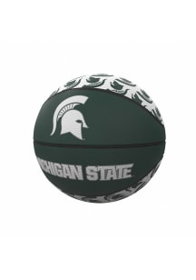 Green Michigan State Spartans Mini-Size Rubber Basketball