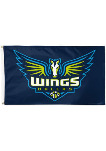 Dallas Wings Deluxe Blue Silk Screen Grommet Flag - Blue
