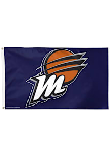 Phoenix Mercury Deluxe Silk Screen Grommet Flag - Blue