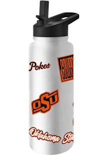 Oklahoma State Cowboys 34oz Dream Weave Stainless Steel Bottle - White
