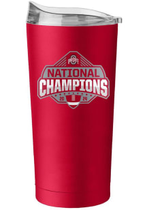 Red Ohio State Buckeyes 2024 Football National Champions 20oz Stainless Steel Tumbler