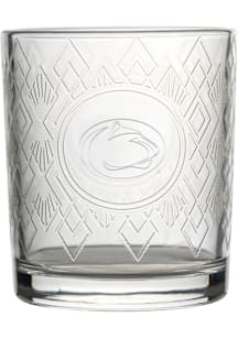 Penn State Nittany Lions 12oz Embossed Diamond Rock Glass - White