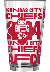 Kansas City Chiefs 2024 Conference Champs 16oz Pint Glass - White
