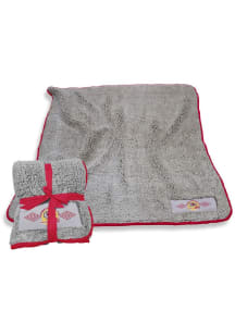 Kansas City Chiefs 2024 Super Bowl Participant Sherpa Fleece Blanket - Grey