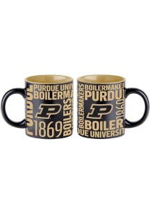 Purdue Boilermakers 14oz Black Matte Mug