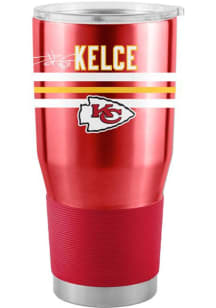 Travis Kelce Kansas City Chiefs Travis Kelce 30oz Stripe Stainless Steel Tumbler - Red