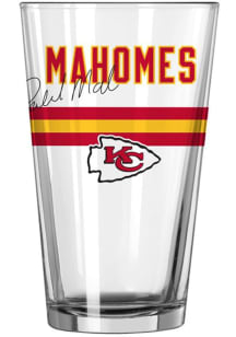 Kansas City Chiefs Patrick Mahomes 16oz Stripe Pint Glass