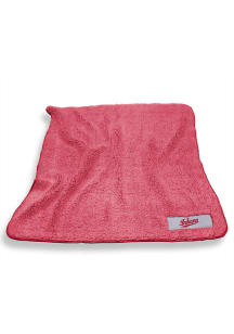 Red Indiana Hoosiers Color Frosty Sherpa Blanket