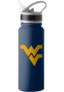 West Virginia Mountaineers 25oz Logo Single Wall Flip Top Stainless Steel Bottle