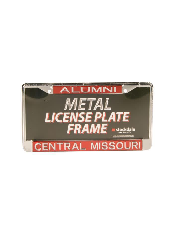 Central Missouri Mules Silver Metal License Frame