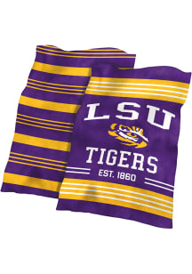 LSU Tigers Colorblock Sherpa Blanket