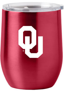 Oklahoma Sooners 16oz Gameday Stainless Curved Beverage Stainless Steel Stemless
