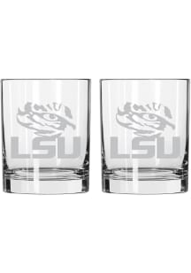 LSU Tigers 14oz Frost Rock Glass