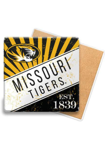 Missouri Tigers Burst Stone Coaster