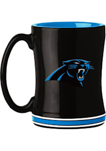 Carolina Panthers 14oz Relief Ceramic Mug - Black