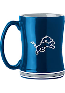 Detroit Lions 14oz Relief Ceramic Mug - Blue