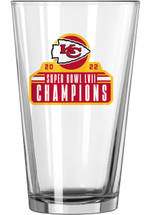 Kansas City Chiefs 2022 SB Champs Logo 16 oz Pint Glass