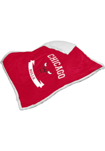 Chicago Bulls Printed Logo Sherpa Blanket
