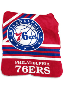 Philadelphia 76ers Raschel Logo Raschel Blanket