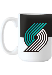 Portland Trail Blazers Colorblock Ceramic Mug - White
