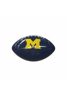 Navy Blue Michigan Wolverines Carbon Fiber Football