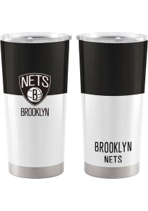 Brooklyn Nets 20oz Colorblock Stainless Steel Tumbler - White