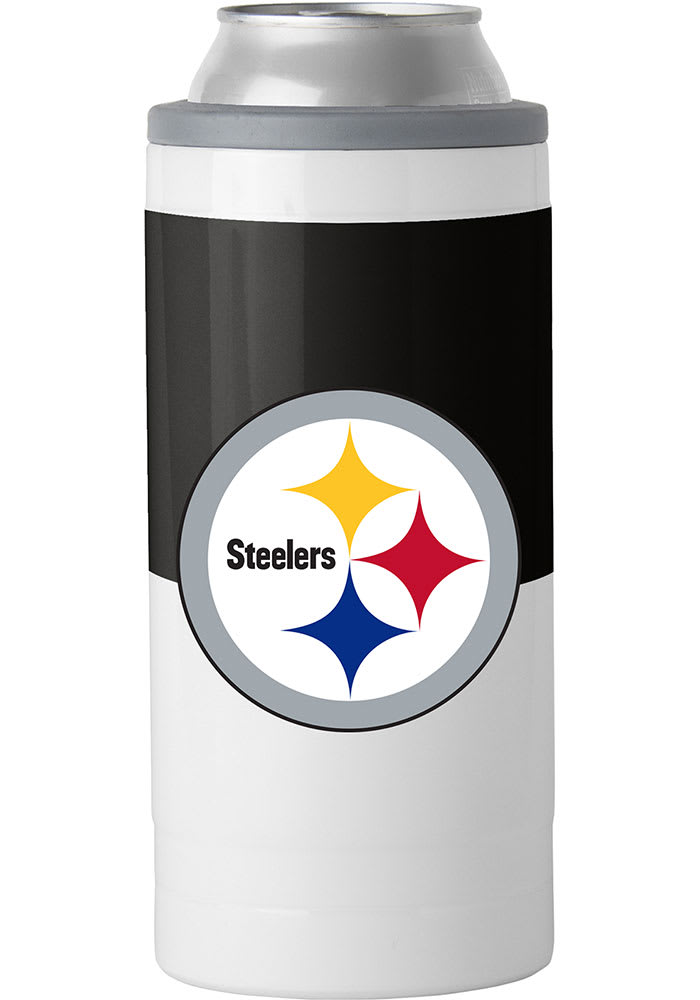 Pittsburgh Steelers Colorblock 12 oz. Slim Can Coolie