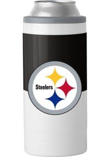 Pittsburgh Steelers Colorblock Slim Can Stainless Steel Coolie