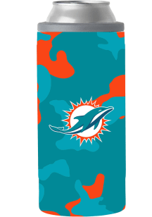Miami Dolphins Camo Slim Can Coolie Stainless Steel Coolie