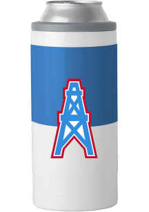 Houston Oilers Colorblock Slim Can Stainless Steel Coolie