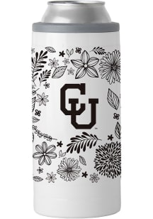 Colorado Buffaloes Botanical Slim Can Stainless Steel Coolie