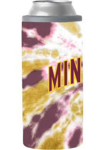 White Minnesota Golden Gophers Tie Bye Slim Can Stainless Steel Coolie