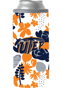 UTEP Miners Floral Slim Can Stainless Steel Coolie